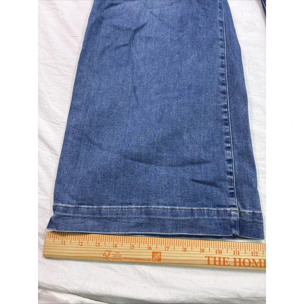 Everlane Jeans Womens 32R Medium Wash  High Rise Wide Leg Relaxed PANTS BOHO Y2K